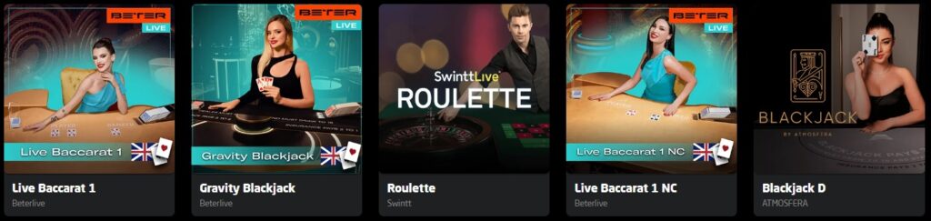 staycasino table games